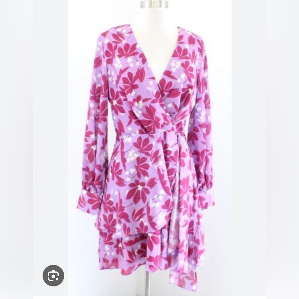 Sachin+Babin pink floral printed dress size 2- worn once